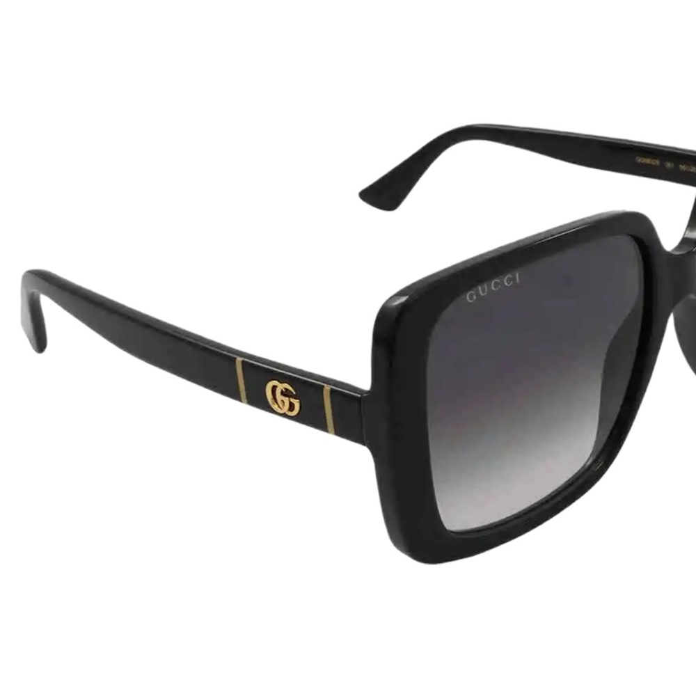 oversized black Gucci square sunglasses | authentic - Picture 4 of 9